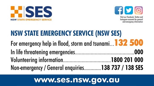 NSW SES Numbers