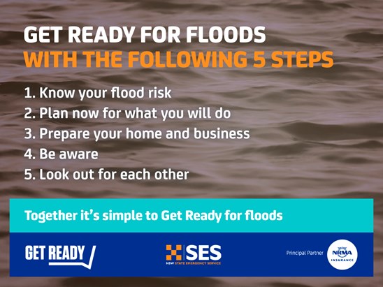Get ready for floods with the following steps.