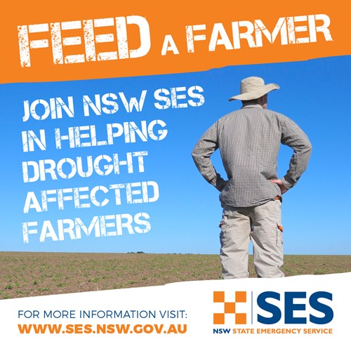 Join NSW SES in heaping drought affected farmers.
