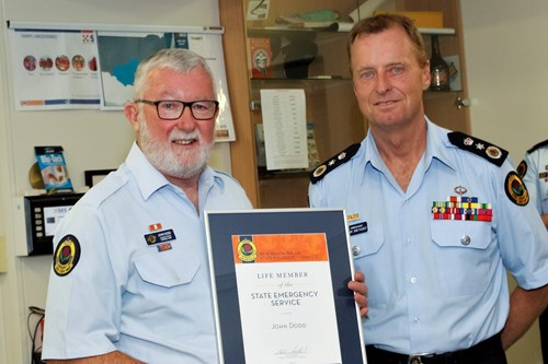 John Dodd awarded NSW SES Life Membership