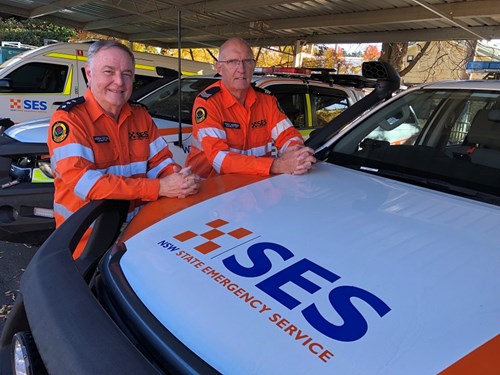 NSW SES volunteers Andrew Fletcher and Tony Morris from Dubbo are being deployed to Canada assist with the nation's wildfire response