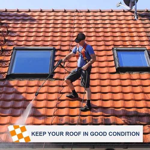 Keep your roof in good condition graphic