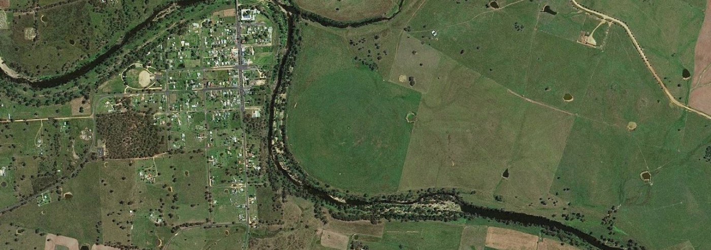 Map view of the Gwydir river