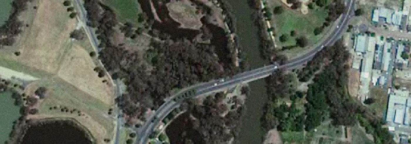 Map view of the Upper Murray river