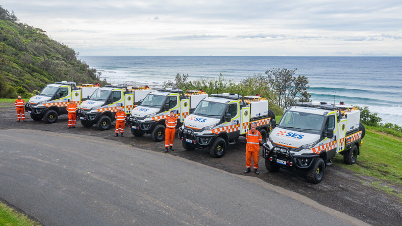 High Clearance Vehicles in a row