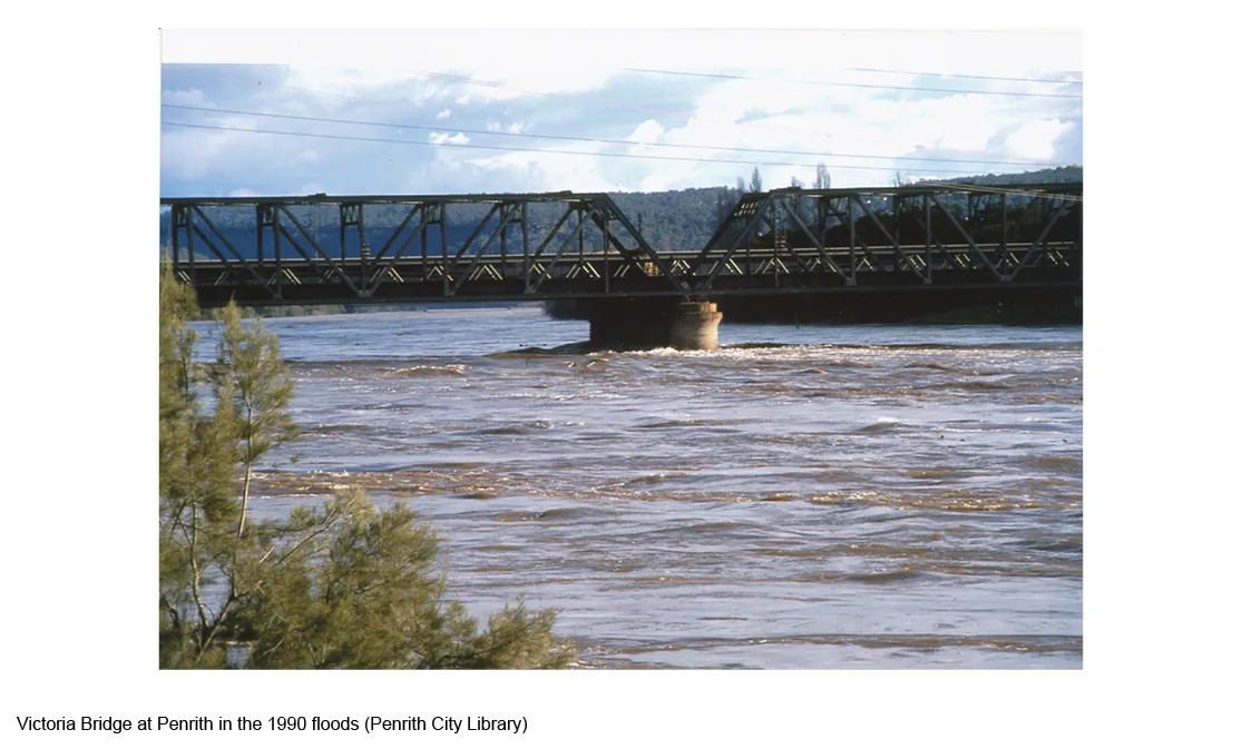 Victoria Bridge Penrith 1990 (Penrith City Library)
