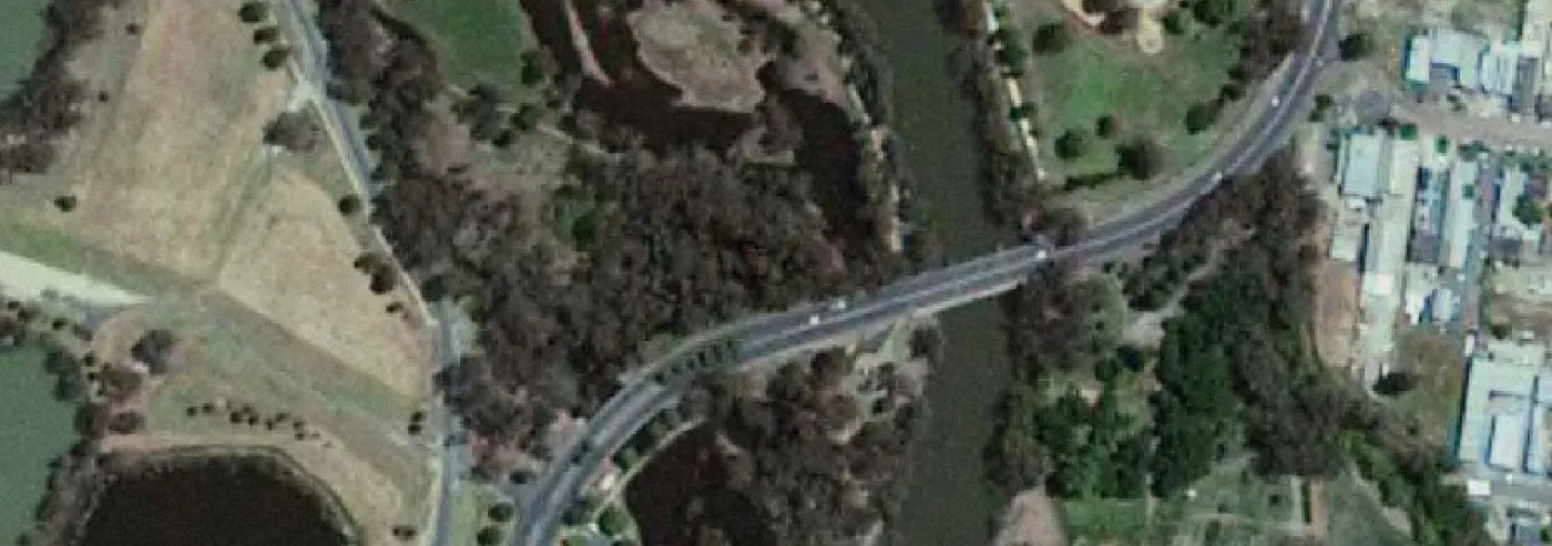 Map view of the Upper Murray river