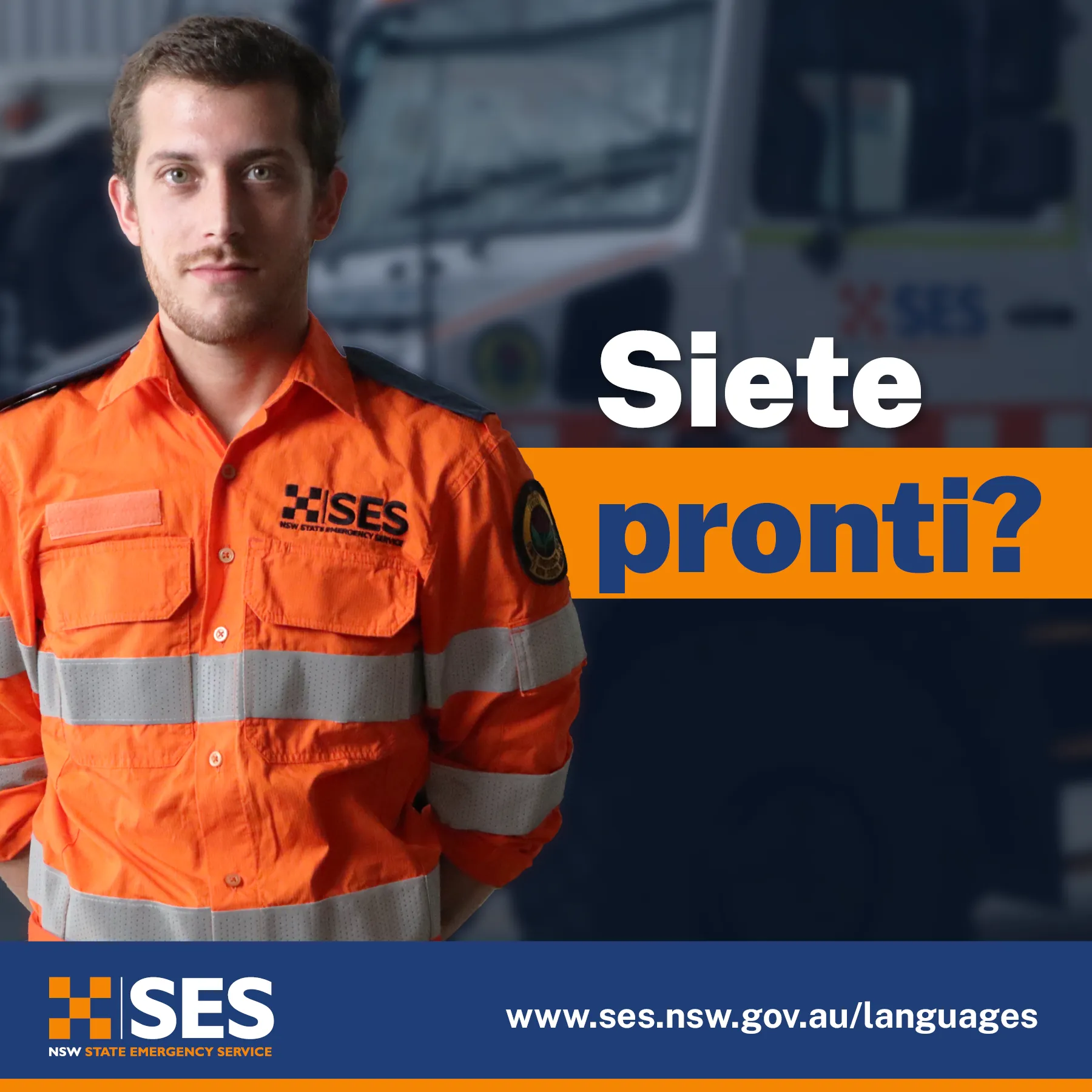Siete pronti? – Tile per social media (Are you ready – social media tile) – Italiano (Italian)