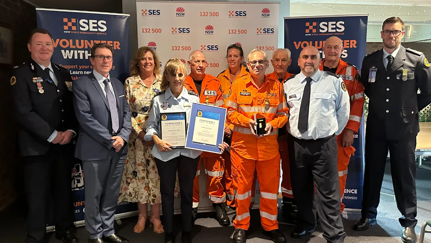 Members receiving awards