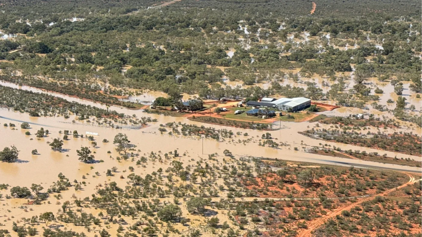 Aerial Wanarring Flood photo