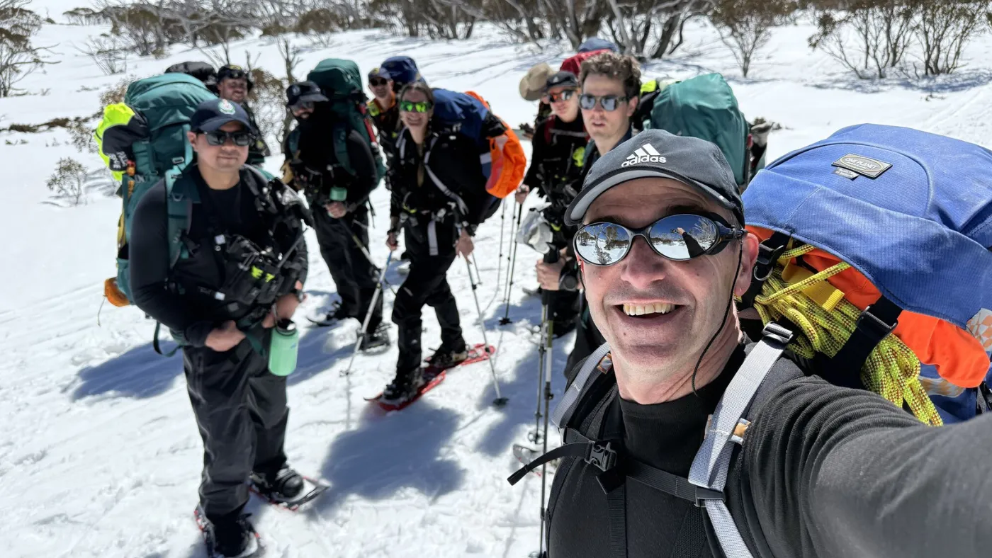 MISSING HIKER FOUND SAFE IN SNOWY MOUNTAINS