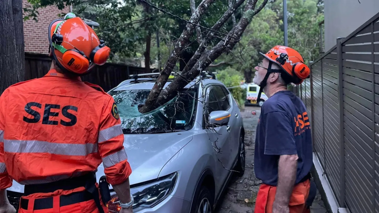 Storm and flood damage volunteer