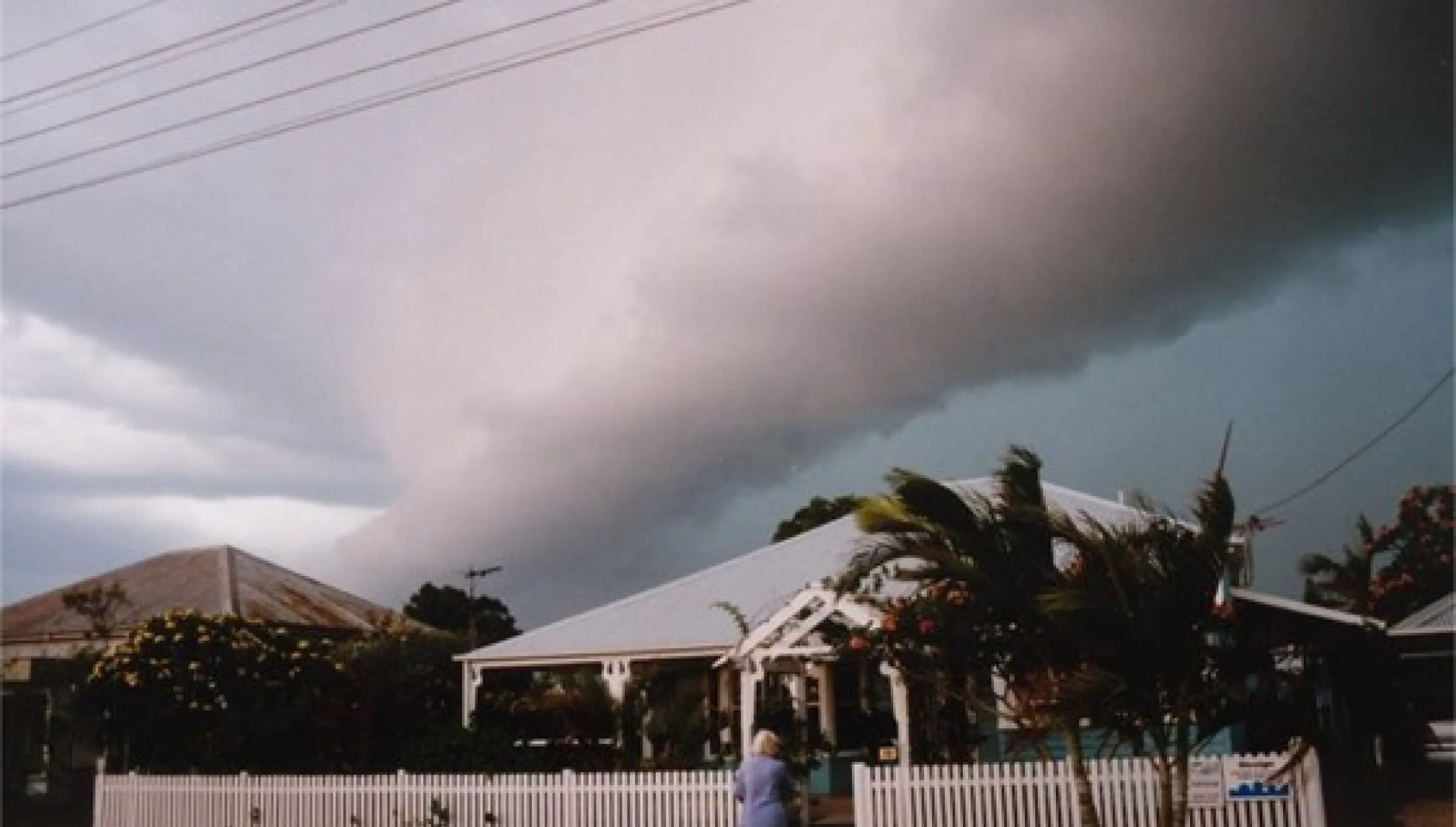 Storm above house