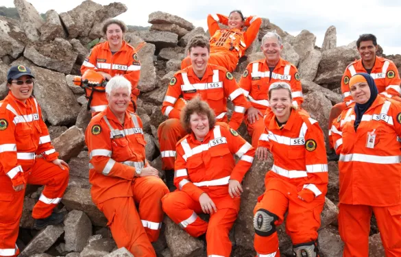 NSW SES volunteers