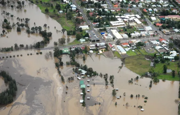 Flooding in Branxon.