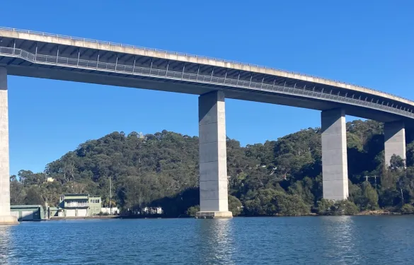 Scenic view of the Woronora River in New South Wales.