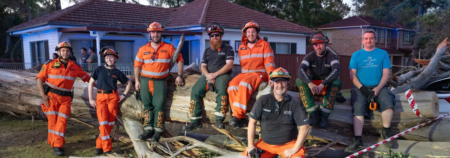 Blacktown Unit group photo after storm damage request 